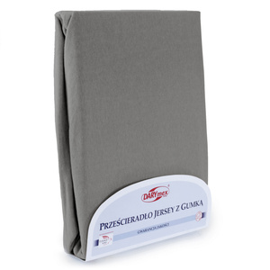 Jersey sheet with elastic 041_D Anthracite 200x220