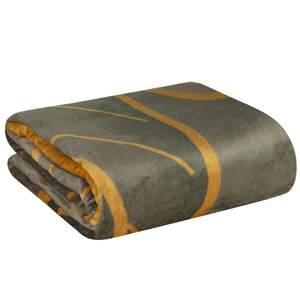 Blanket 150 x 200 Microfiber Alisma2 Br+Beige