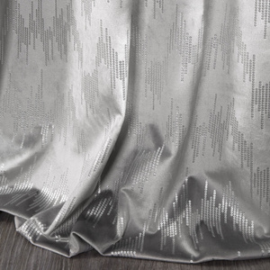 Velvet Curtain Bianca 140 x 250 Spun Grey