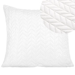 45 x 45 Decorative Velvet Moxie Pillowcase White