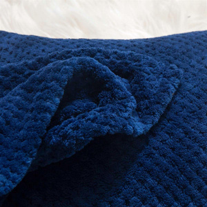 Blanket 150 x 200 Microfiber Jacquard Monte Navy Blue