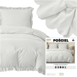 Bedding set 160 x 200 4 pcs with Ruffle Luxury Jowita 07
