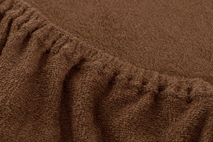Terry sheet with elastic 045_D Chocolate 140x200