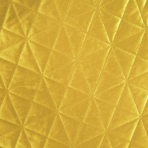170 x 210 Quilted Velvet Luiz3 Mustard Bedspread