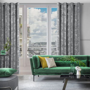 Curtain 140 x 250 Decorative Livia Steel Splits