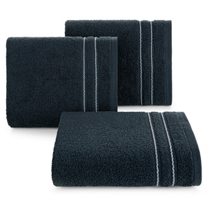 70 x 140 Terry Bath Towel Emina 11 Navy Blue