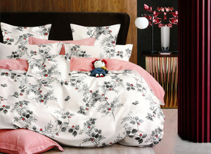 Bedding 200 x 220 3pc Satin Cotton No. A1625