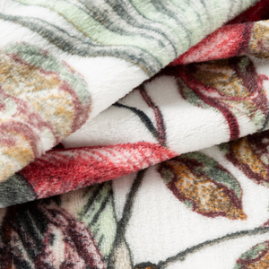 Blanket 150 x 200 Microfiber Parrot Green+Pink