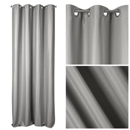 Curtain 140 x 250 Ready Decorative Aggie Silver