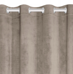 Curtain 140 x 250 Decorative Velvet Soft C.Beige