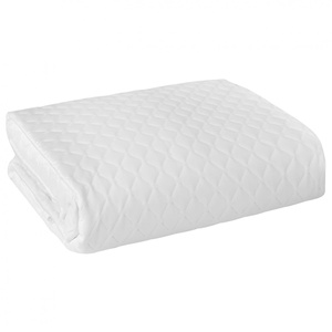 Bedspread 170 x 210 Decorative Quilted Dimon Pattern White