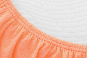 Terry sheet with elastic 010_D Salmon 140x200