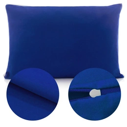 Cotton Pillowcase 40 x 60 Solid Ola Navy Blue Cornflower