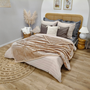 Blanket 160 x 200 Acrylic Solid Warm Yasemin 01