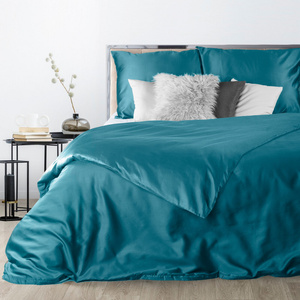 Bedding 160 x 200 3pc Satin Nova3 Turquoise