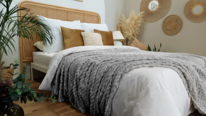 Blanket 200 x 220 Microfiber Embossed Plush Ala 3D Slices 08