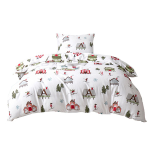 Bedding 140 x 200 2cz Satin Cotton Skiing