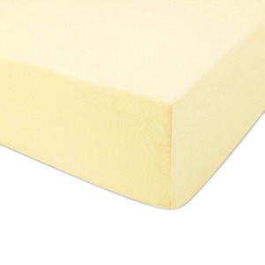 Jersey sheet with elastic 004_D Bright Yellow 60x120