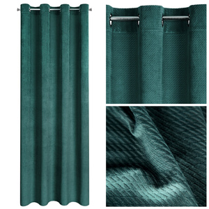 Velvet Eliza Curtain 140 x 250 Mint Sliver