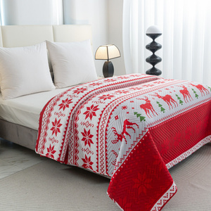 Quilt 170 x 210 Embossed Christmas Levent 06