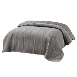 Bedspread 200 x 220 Herringbone Velvet Caden 01