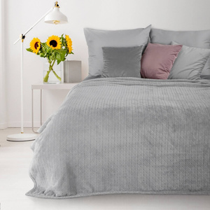 Blanket 170 x 210 Microfiber Design Cindy4 Silver