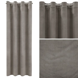 Curtain 140 x 250 Decorative Velvet Milo Ash