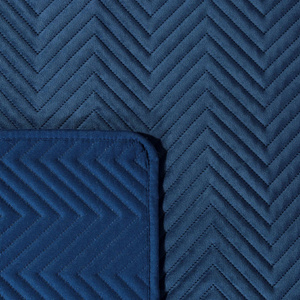Sofia Velour Bedspread 230 x 260 Navy Blue