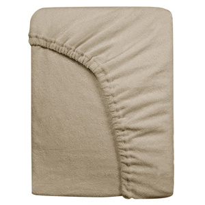 Terry sheet with elastic 032_C Light Beige 60x120