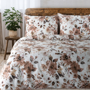 Bedding 160 x 200 3pc Cotton Satin Spring 76