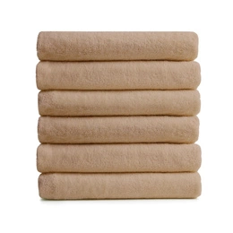 Set of towels 6pcs Tamara Beige 50x100