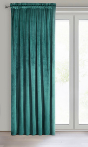 Decorative Curtain D91 Rosa Tape 140 x 300 Turquoise
