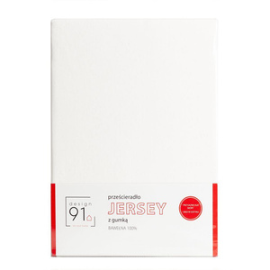 Jersey sheet with elastic D91 140x200 w.30 Cream