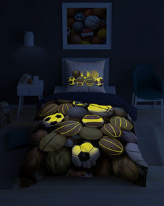 Bedding 160 x 200 2pc FLUO Youth Jaime 5552A