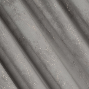 Curtain 140 x 300 Decorative Velvet Nadia Silver+Gold