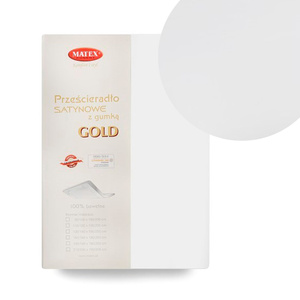 140 x 200 Satin sheet with elastic Gold 01