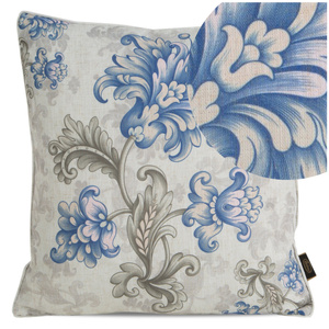 Decorative Linen Pillowcase 45 x 45 9 Beige+Blue