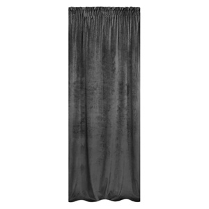 Curtain 140 x 270 Decorative Velvet Soft Graphite