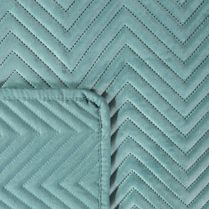 70 x 160 Decorative Velour Sofia Mint Bedspread