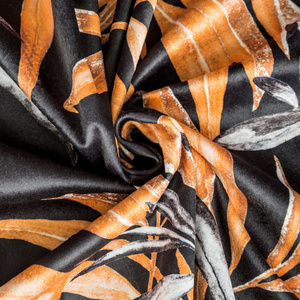 Pierre Cardin Zoja Velvet Curtain 140 x 270 Brown