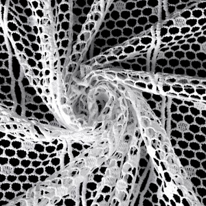 Decorative Curtain Ola 30 x 150 White Buttons