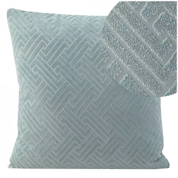 Velvet pillowcase Isla 40 x 40 Steel