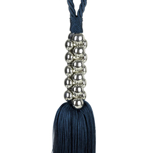 Decorative Cord for Curtains 70 x 34 Niva Navy Blue