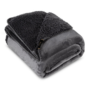 Blanket 170 x 210 Microfiber Double-sided Tedy Steel