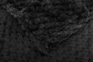 Blanket 70 x 160 Microfiber Design Cindy6 Black