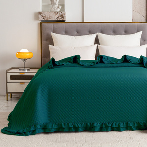 Quilted Bedspread 220 x 240 with Ruffle Rosella 04