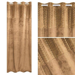 Curtain 140 x 250 Decorative Velvet Nord Mustard