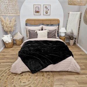 Blanket 160 x 200 Acrylic Solid Warm Yasemin 02