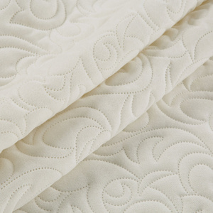 Quilted Decorative Bedspread 220 x 240 Len4 Cream