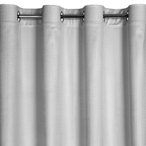 Velvet Darcy Curtain 140 x 250 Silver Spillover